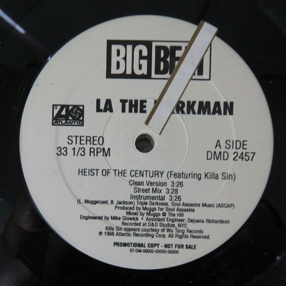 LA The Darkman Heist Of The Century I Want It All Promo Record Album Vinyl LP - Picture 1 of 6